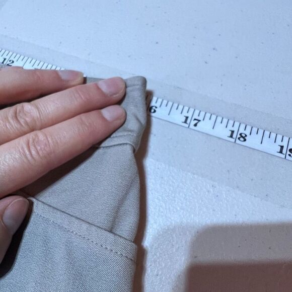 Eileen Fisher Women's Flat Front Wide Leg Cropped Ankle Pants Gray Size Small - Picture 8 of 11